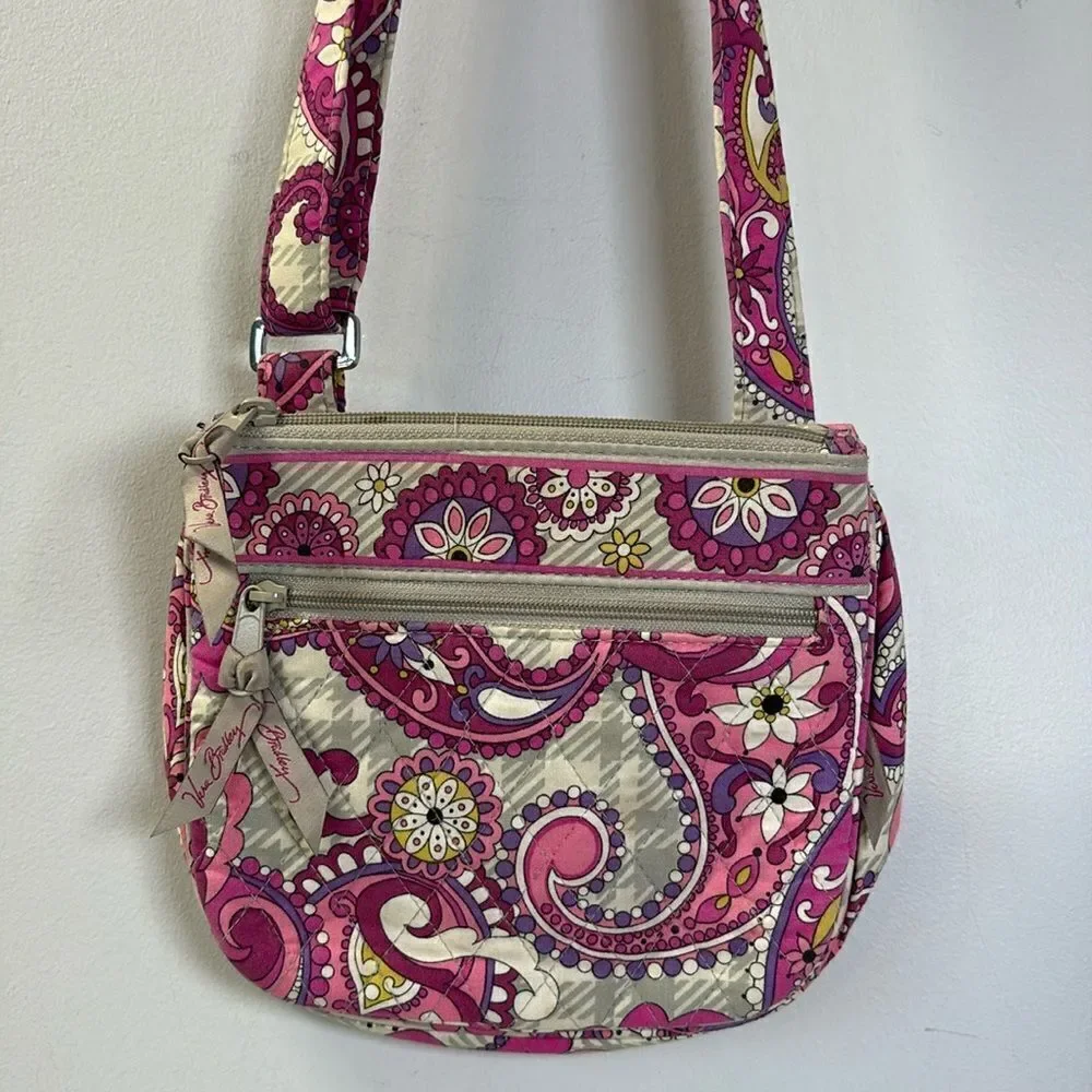 Vera Bradley Paisley meets Plaid Crossbody